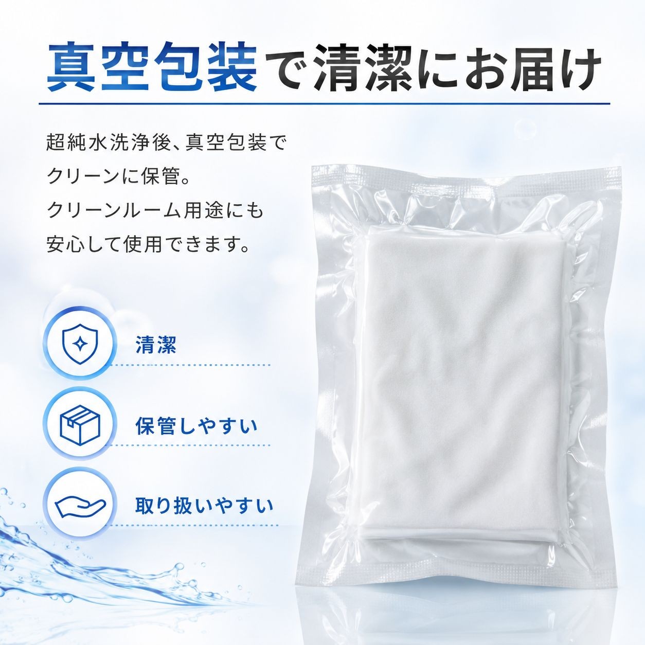 04:MFクリーンワイパー クラス1000　（約6×6インチ　100枚入） / 約6×6インチ（画像 4）